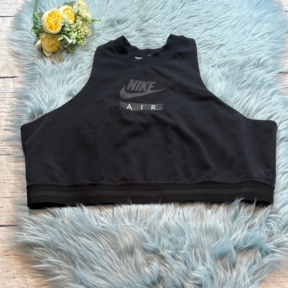Nike Air Swoosh Medium Support High Neck Crop Tank sz XXL - Picture 1 of 8